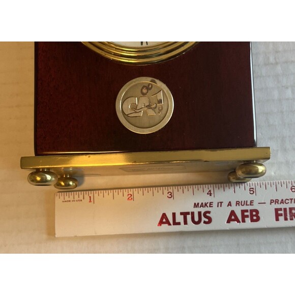 Vintage Howard Miller Rosewood Mantle Clock Model 613-528 Airline Promo Working - Picture 12 of 12